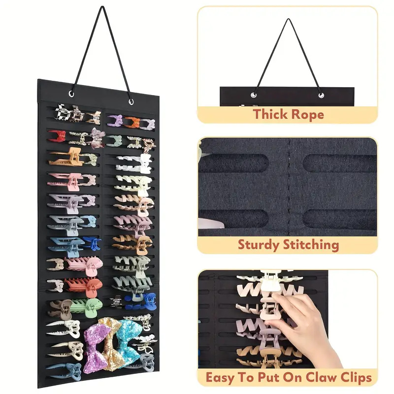 Hairpin Headwear Hanging Bag Hanging Storage Bag Wholesale Children's Multifunctional Storage Pendant Felt Hair Accessories Storage Bag