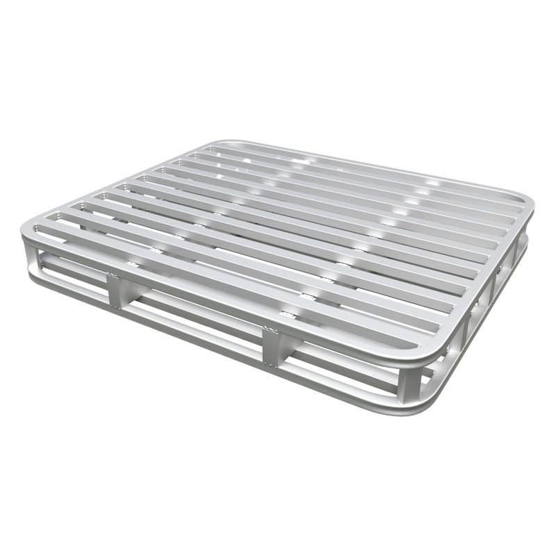 Factory wholesale double-sided fillet forklift iron tray storage turnover feed flour moisture-proof steel platform card board