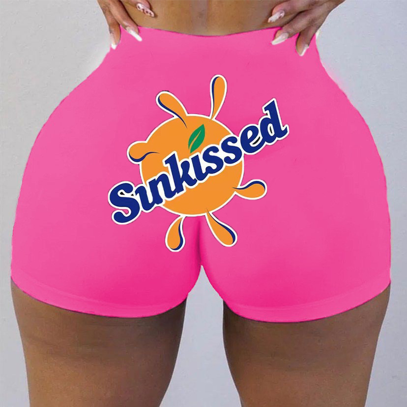 Picture of Cross-border Hot Letter Hip Fitness Sports Leisure European and American Style Women's Shorts