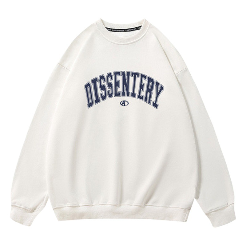 Sweatshirt Women's Autumn and Winter New Thin Korean Style Round Neck Letter Print Women's Casual Loose Round Neck Top Wholesale
