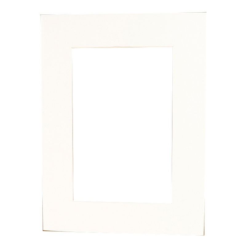 Picture of Photo frame lined with cardboard picture frame photo wall mounted white cardboard rectangular 8 inch 6 inch A4a3 cardboard wholesale