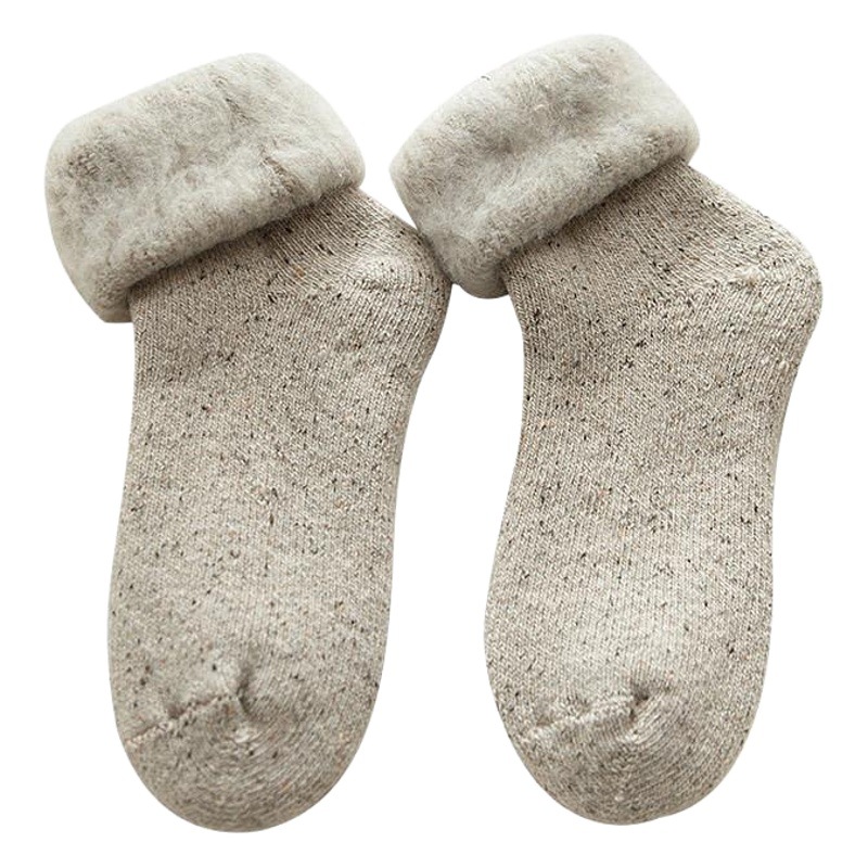 Northeastern Wool Socks, Winter Women's Stockings, Thickeneded and Velvet, Snowy Country Subzero Warm Ski Yarn Snow Socks
