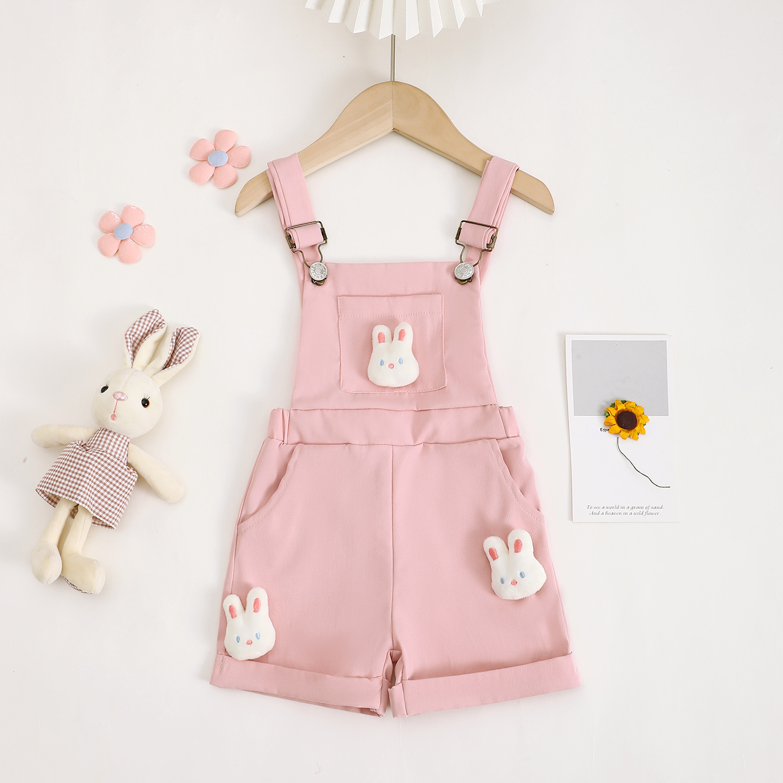 Cross-border Explosions Baby Cute Rabbit Doll Strap Pants