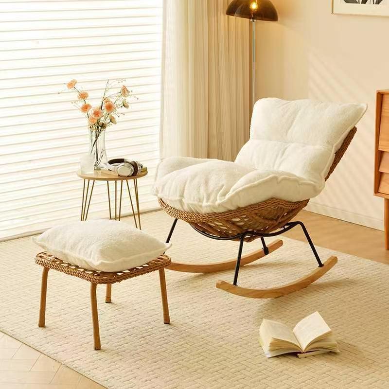 Rocking chair recliner adult adult lazy sofa living room balcony home single lounge sofa lobster snail chair