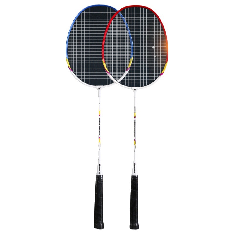 Factory wholesale Haoyuan badminton racket 2 Pack suit aluminum alloy offensive adult badminton racket with bag