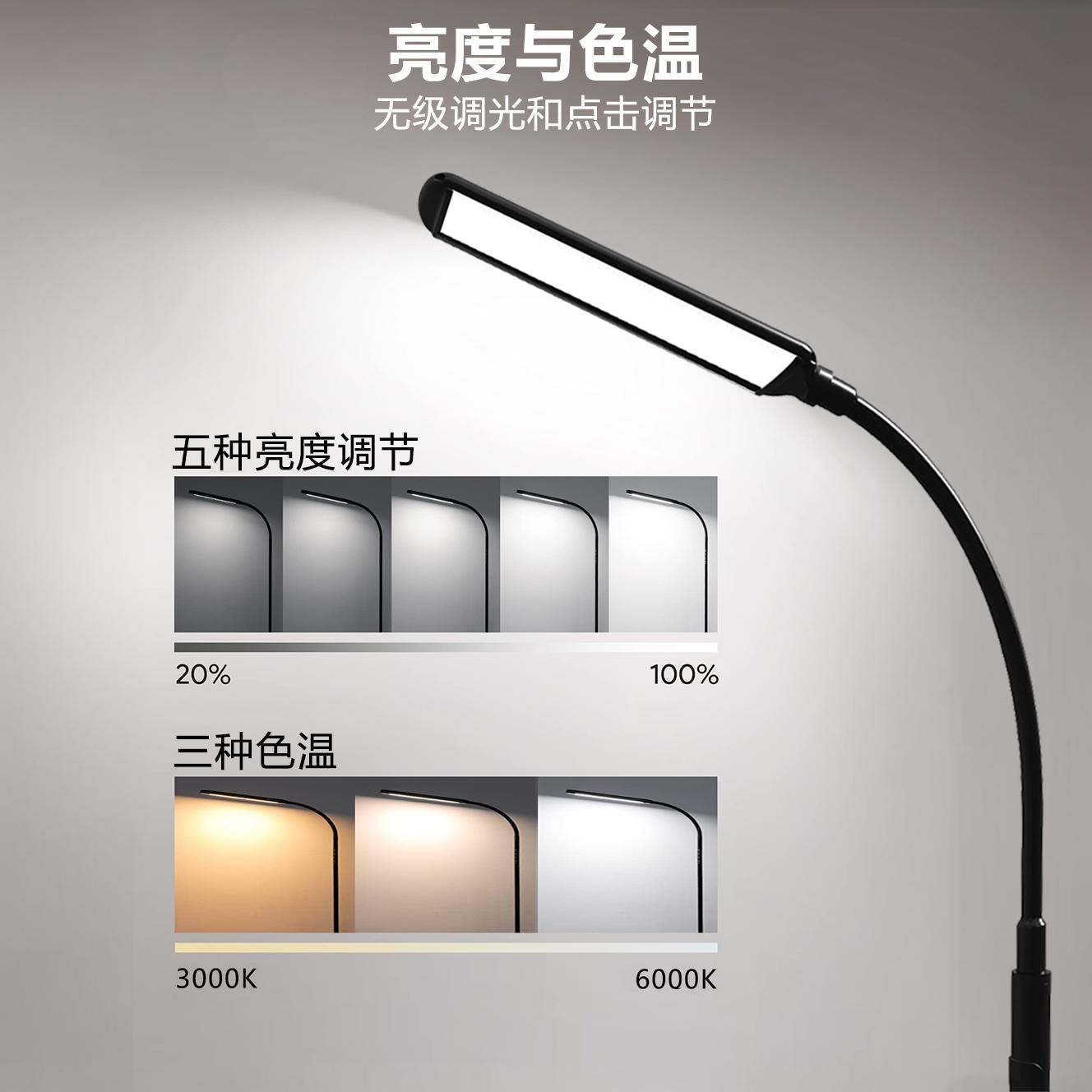Picture of Cross-border led dormitory students learn eye protection vertical desk lamp living room advanced sense study bedroom bedside floor lamp