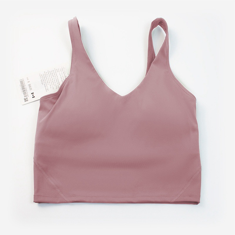 Picture of New Style Yoga Clothing Nylon Naked Tight-fit Sports Bra Women's Bra All-match Fitness Beauty Back Underwear Vest Gather-up