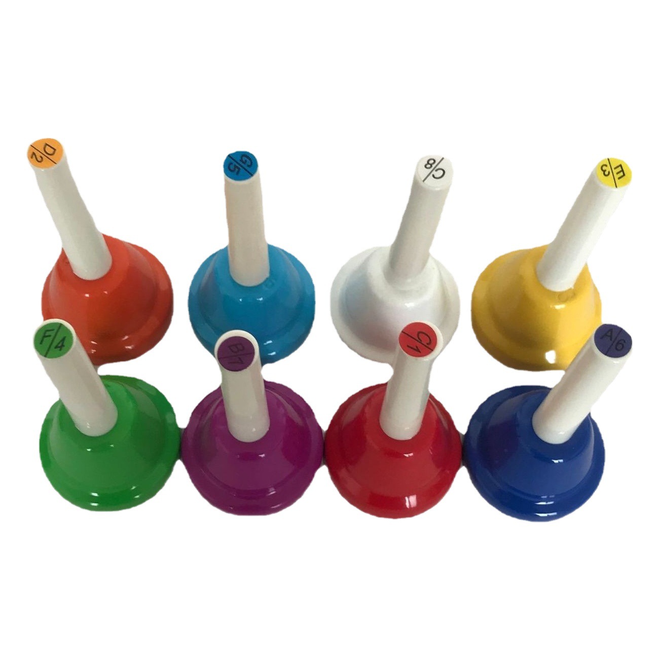 Orff Musical Instrument Preschool Education Teaching Aids Percussion Instrument Bell Bell Rattle 8-Tone Lesson Bell Eight-Tone Bell