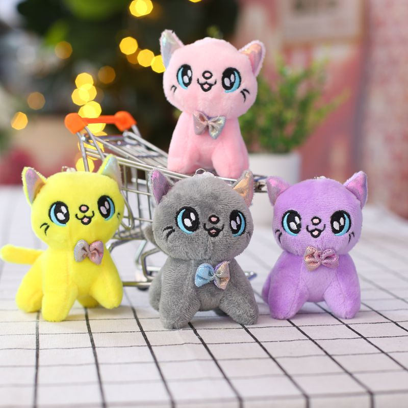 Picture of Cute Lucifer Kitten Mouse Pendant Plush Toy Doll Bag Pendant Doll Keychain Grasp