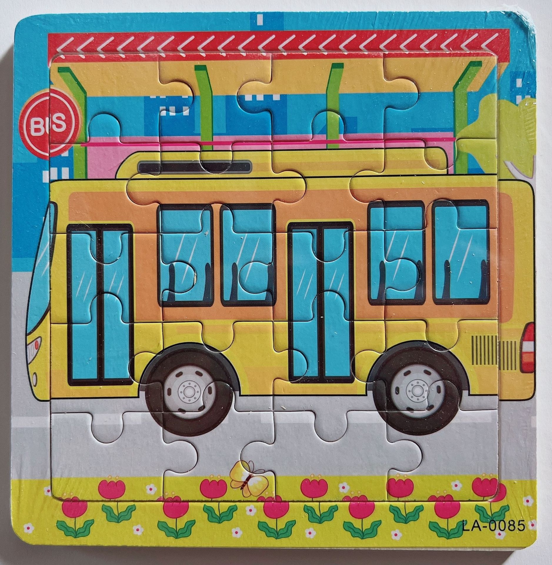 Picture of 20 Pieces of Wooden Kidsren's Intellectual Toys, Wooden Puzzles, Cartoon Animals, Street Stall Toys, Factory Direct Supply