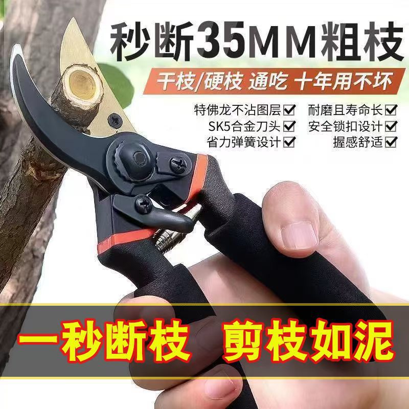 Sk5 Super Strong Labor-Saving Pruning Branch Large Fruit Tree Shears Thick Branch Shears Household Garden Shears Powerful Flower and Tree Labor-Saving Shears