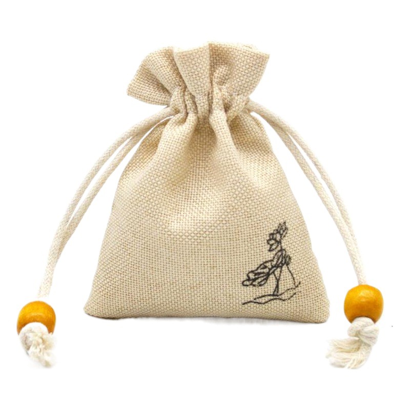 Scraping Board, Lotus Imitation Linen Bag, Jewelry Gift Bundle Flap Pocket Pants, Universal Sachet, Sachet, Lavender Toy Packaging Bag