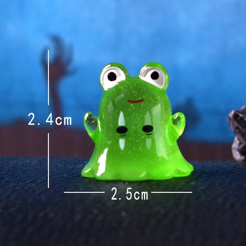 Picture of Halloween Cross-Border Cute Ghost Animal Luminous Micro Landscape Gardening Ornaments Car Central Control Decorative Accessories