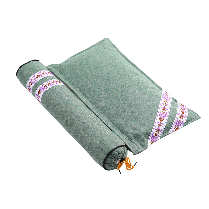 Picture of wormwood conjoined cervical pillow multifunctional neck pillow for sleeping home pure moxa combined pillow with hot compress moxa moxibustion pillow
