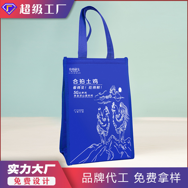 Ruishang Customized Fresh Supermarket Packaging Bags for Local Chickens, Ducks, Geese, Sheep, Braised Food and Other Fresh Products to Keep Fresh and Thickeneded Thermal Insulation Bags