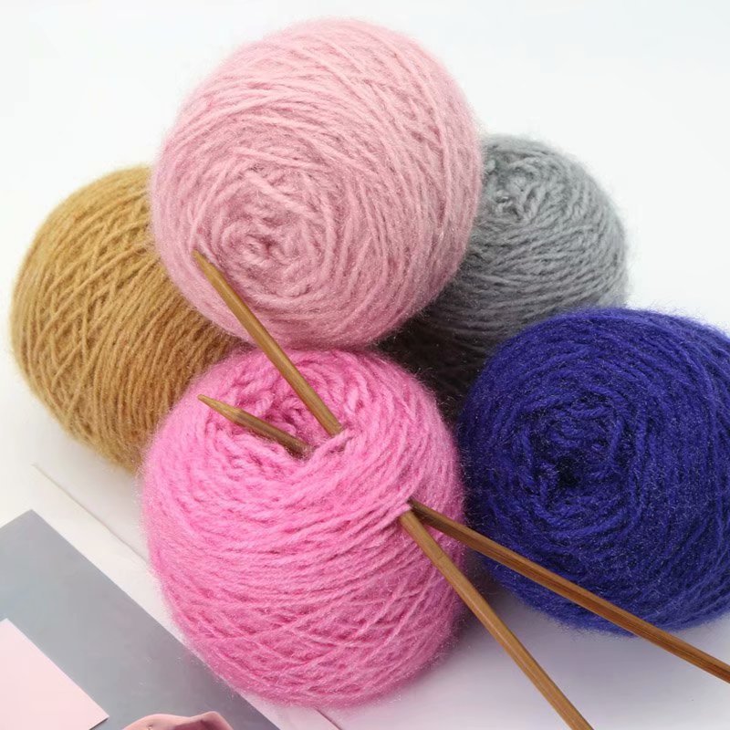 Squirrel wool ball bright velvet velvet line new hand-woven cap line scarf line coat thick line manufacturers wholesale