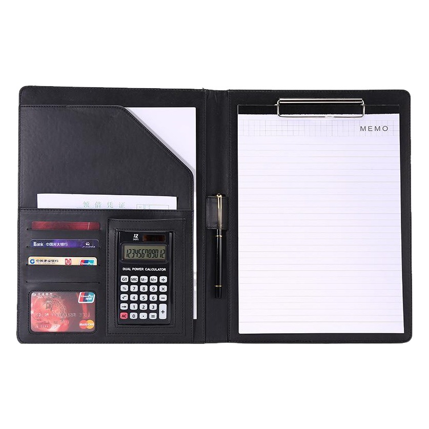 Picture of Factory wholesale spot A4 manager folder Office folder sales information contract signing pad LOGO