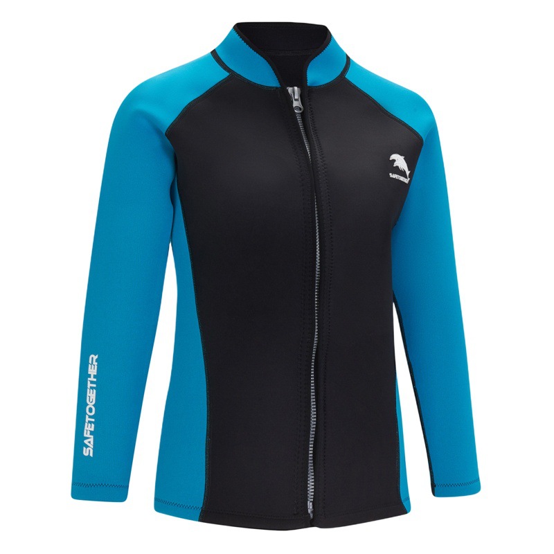 2mm Women's Diving Suit Top, Women's Diving Suit, Warm Snorkeling Suit, Surfing Suit R022 Freediving Short Sleeve
