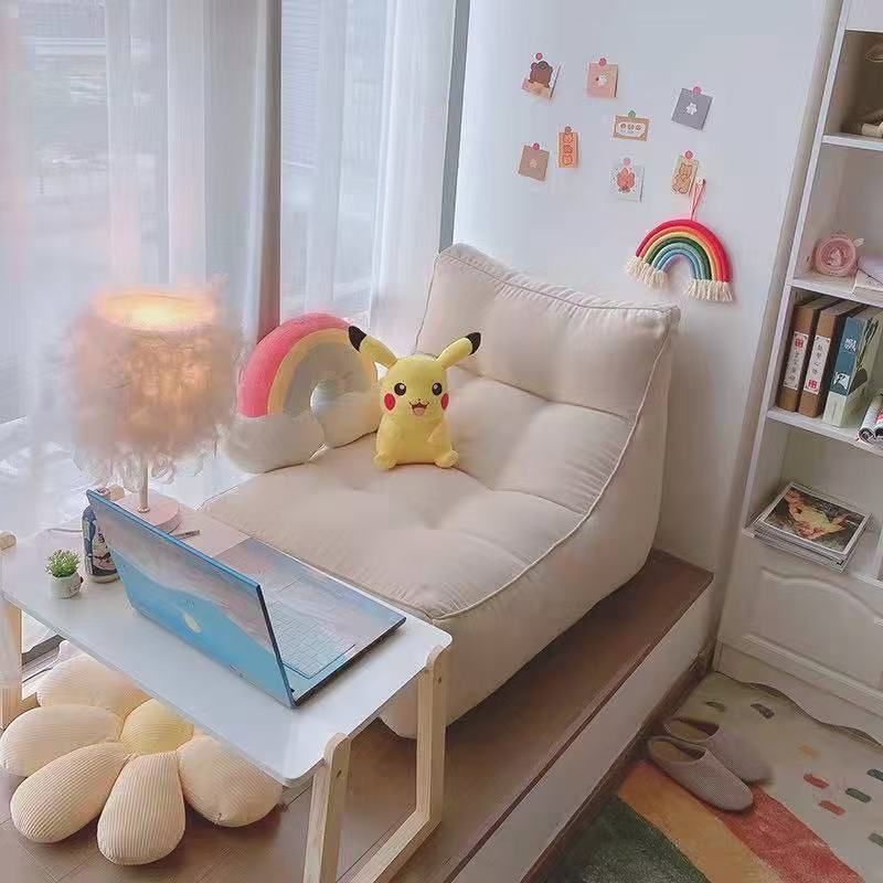 Lazy sofa, bean bag bedroom, small single tatami cushion, can lie down or sleep, balcony popular floor small sofa