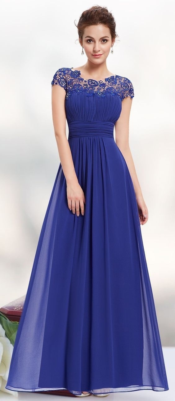 Picture of Elegant European bridesmaid dress Jane European elegant lace bridesmaid evening dress women's clothing
