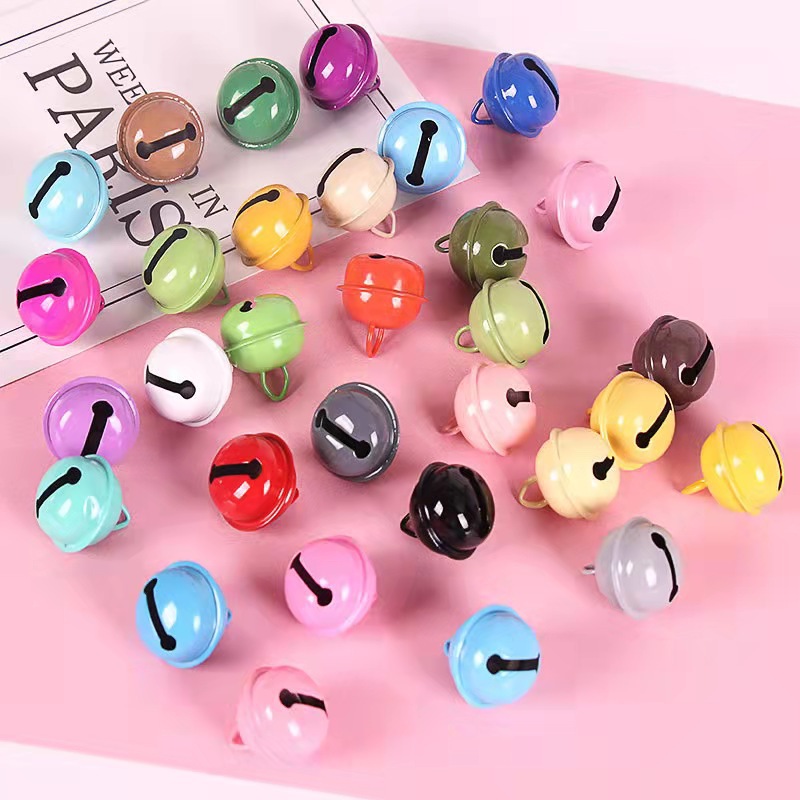 Dianxiang Creative Candy Color Metal Paint Bell Color Small Bell Accessories Keychain Factory Spot