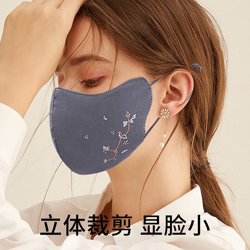 Picture of 3-Layer Cotton Mask, Warm and Washable, Winter Cold Protection, Eye Protection, Thickeneded Winter Cotton Pure Cotton Mask Wholesale