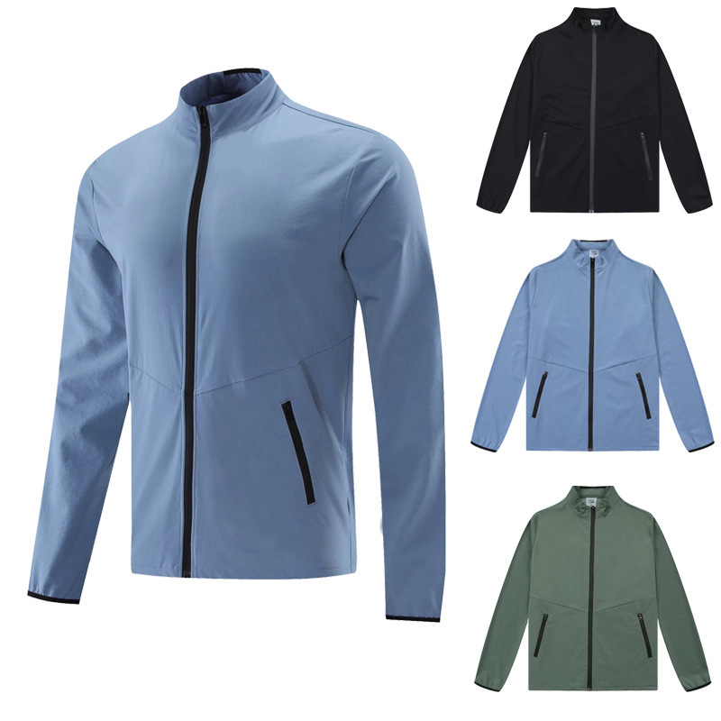 A generation of 2023 spring and autumn men's jacket sports leisure coat stand collar cardigan running training fitness suit