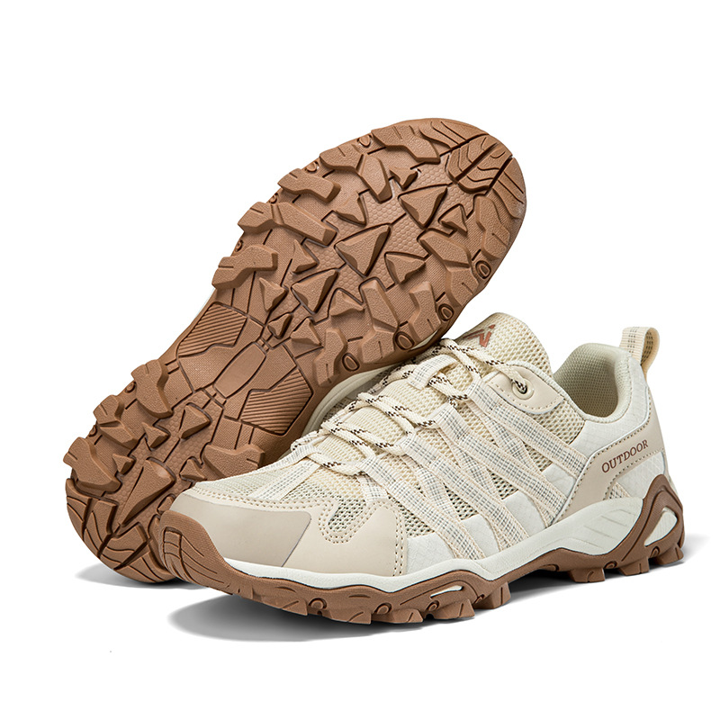 New autumn and winter foreign trade outdoor shoes men's mesh breathable non-slip couple hiking shoes low-top hiking shoes wholesale