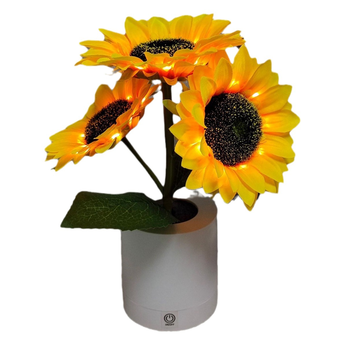 Cross-border exclusive sunflower led touch charging night light decoration birthday gift light Wholesale