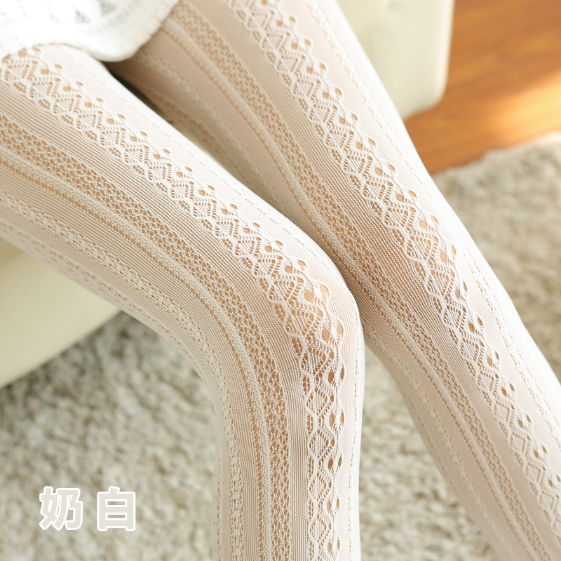 Picture of Spring and summer Sexy lolita lace stockings pantyhose women carved net stockings hollow thin bottoming lolita socks