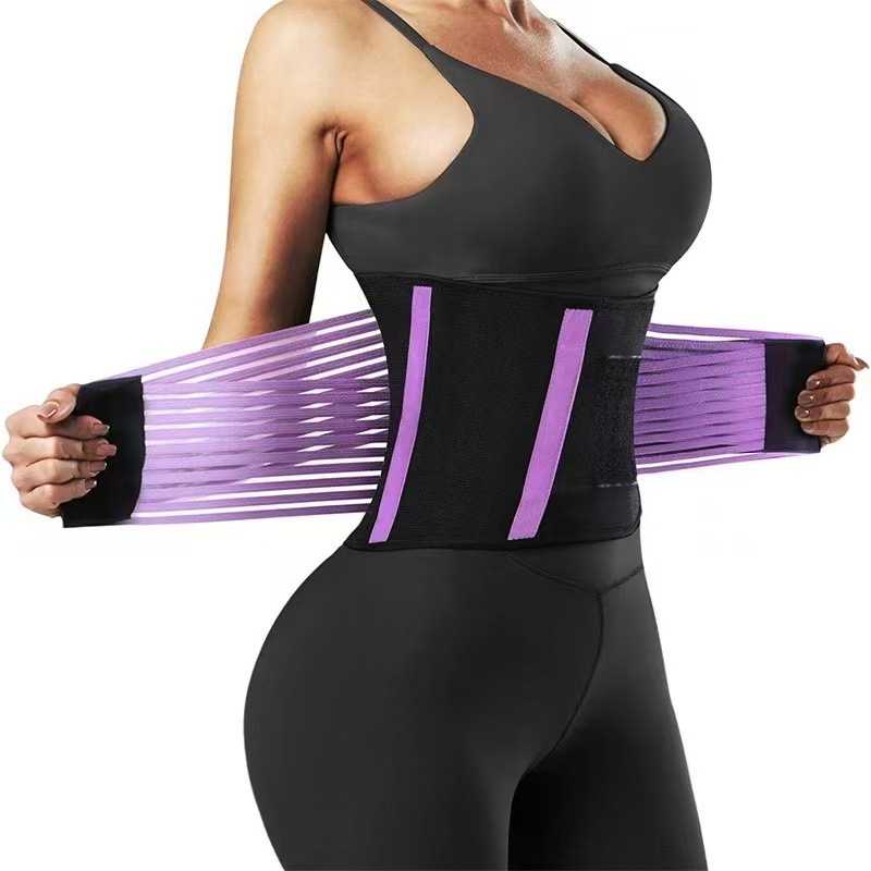 Cross-border Thin Straight Waist Trainer Sports Bands Women's Bands Elastic Abdominal Adjustable Elastic Belt