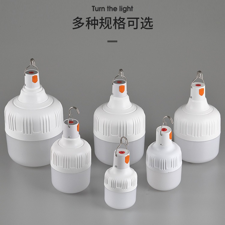 Led Outdoor Light Bulb Camping Style Stall Light USB Rechargeable Bulb Light Full Power Rechargeable Light Bulb Wholesale