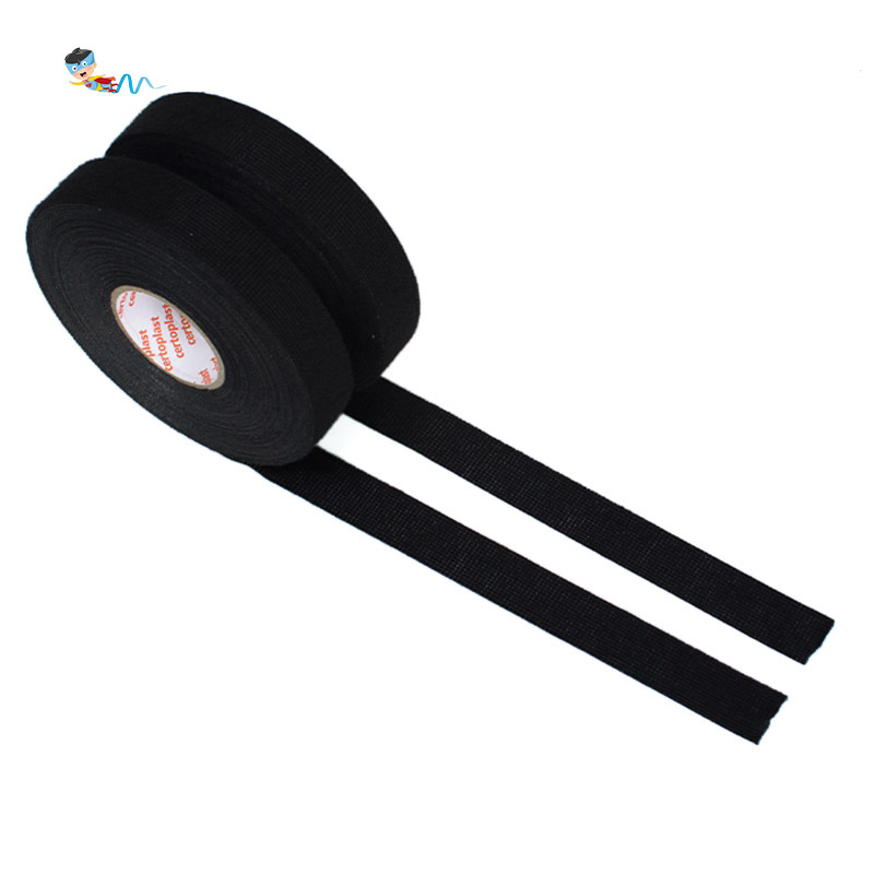 Picture of Shengtuo Certoplast535 black flame retardant automotive wiring harness temperature insulation anti-static flannel tape wholesale