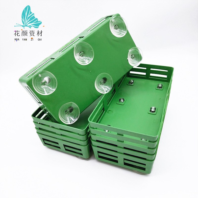 Rectangular Six-Claw Suction Cup, Square Floral Foam Tray, Flower Arrangement for Wedding Car, Flower Shop Supplies, Floral Arrangements, Fresh Flowers