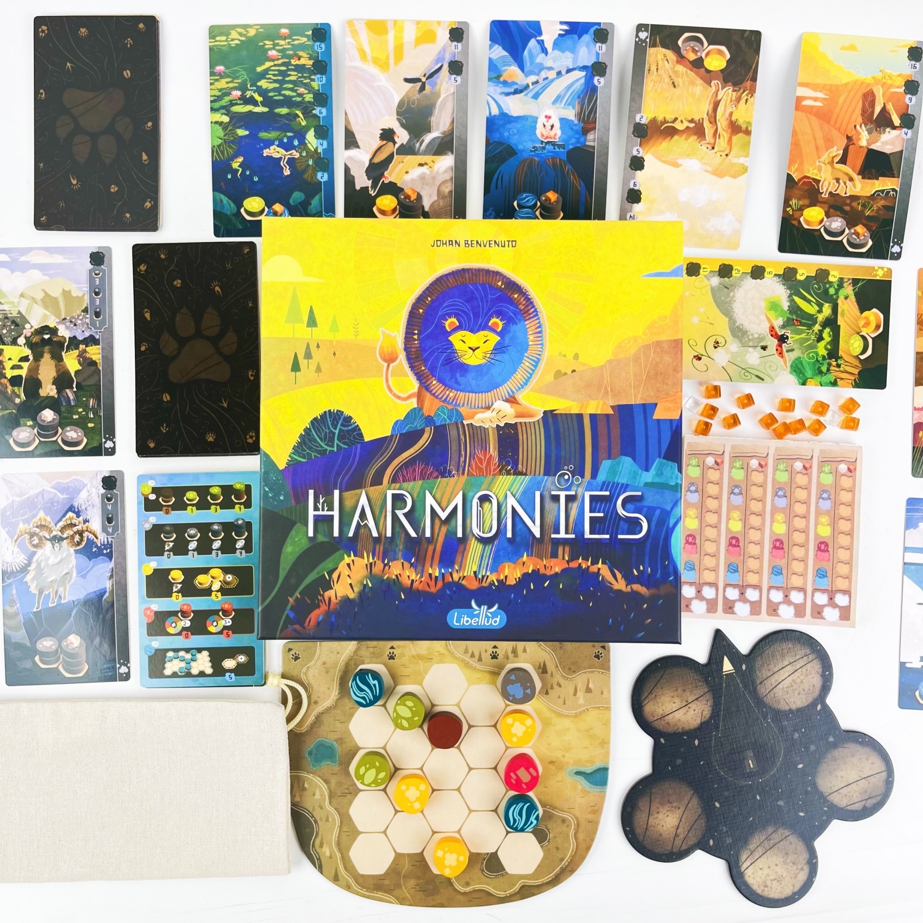 Picture of Bgg High Score Harmonies Get Along Party Puzzle Card Family Board Game Light Strategy Chinese and English Bilingual