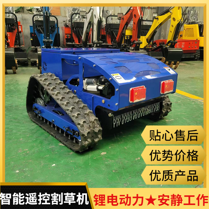 Electric lawn mower manufacturer one-year warranty Fruit Tree Campus weeds cleaning remote control lawn mower plant protection machinery