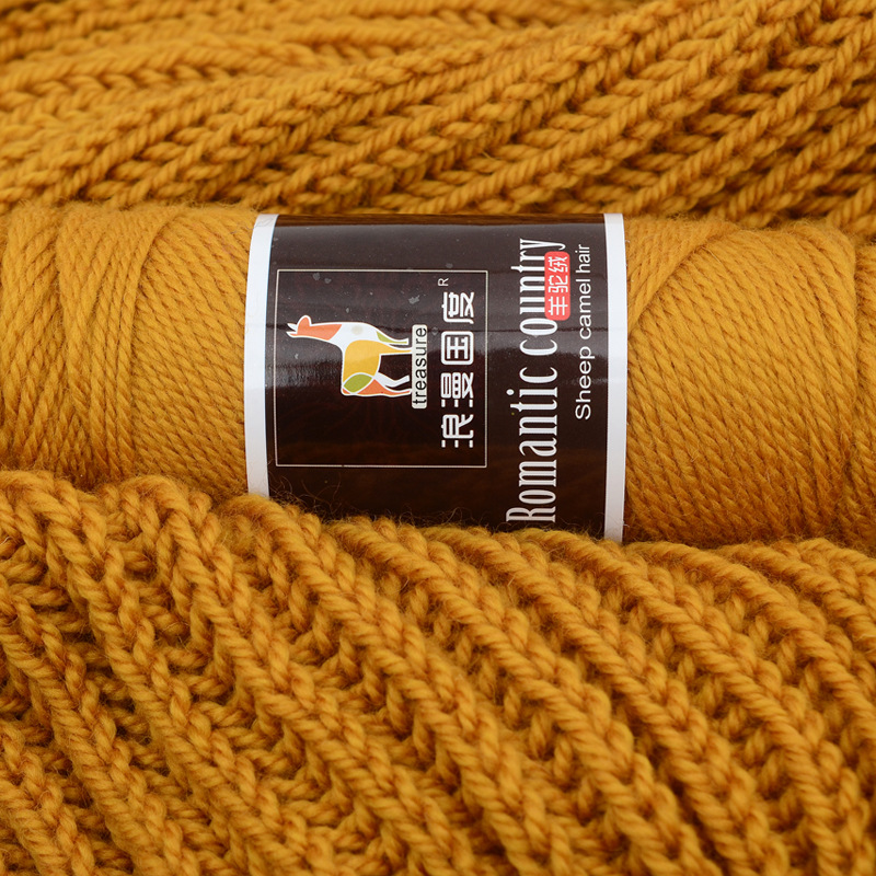 Romantic Country Alpaca Yarn Handmade DIY Knitted Scarf Hat Sweater Jacket Stick Needle Thick Wool Wholesale