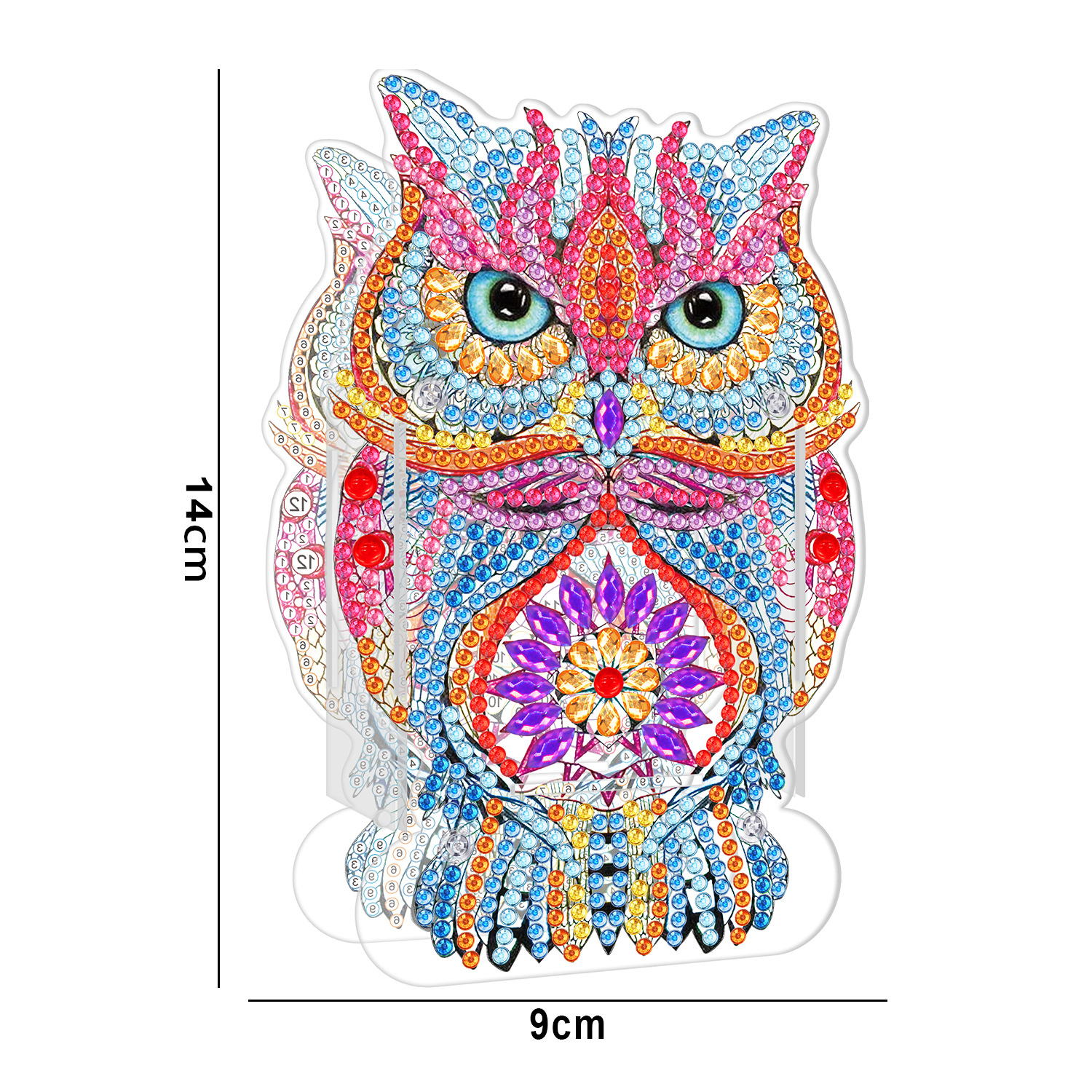 Picture of Diamond painting peripheral pen holder transparent PVC pen holder foreign trade new creative handmade stick drill desktop storage ornaments