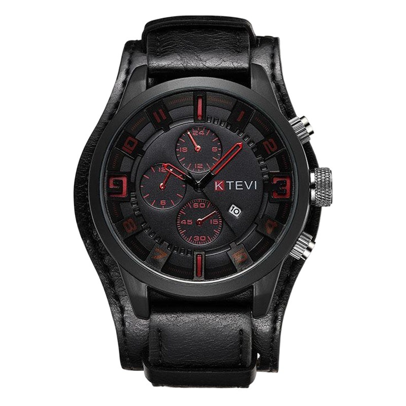 European and American niche watch men's fashion Korean style personalized student TikTok police special forces men's large dial calendar watch