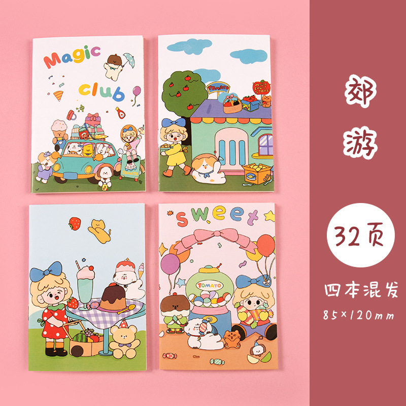 Picture of Cute small notebook office supplies notepad student stationery portable mini notebook note pad soft copy