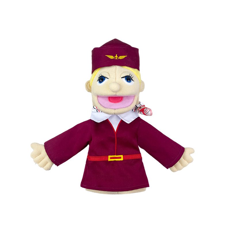 Picture of New Cartoon Half-body Professional Character Hand Doll Kindergarten Parent-child Games Plush Toy Family Early Education Doll