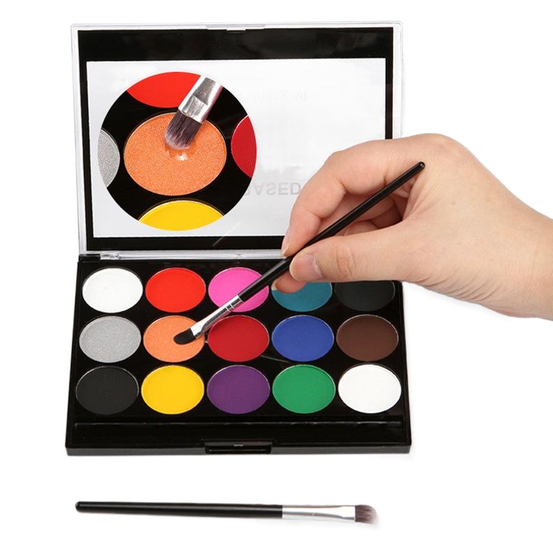 Newly Upgraded Body Painting Pigment Kidsren's Face Paint Set Party Halloween Makeup Face Paint Washable