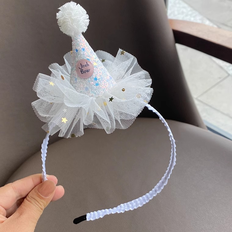Picture of Korean Style Cute Baby Crown Small Hat Hair Band Baby Newborn Simple Centenarian Banquet Headwear