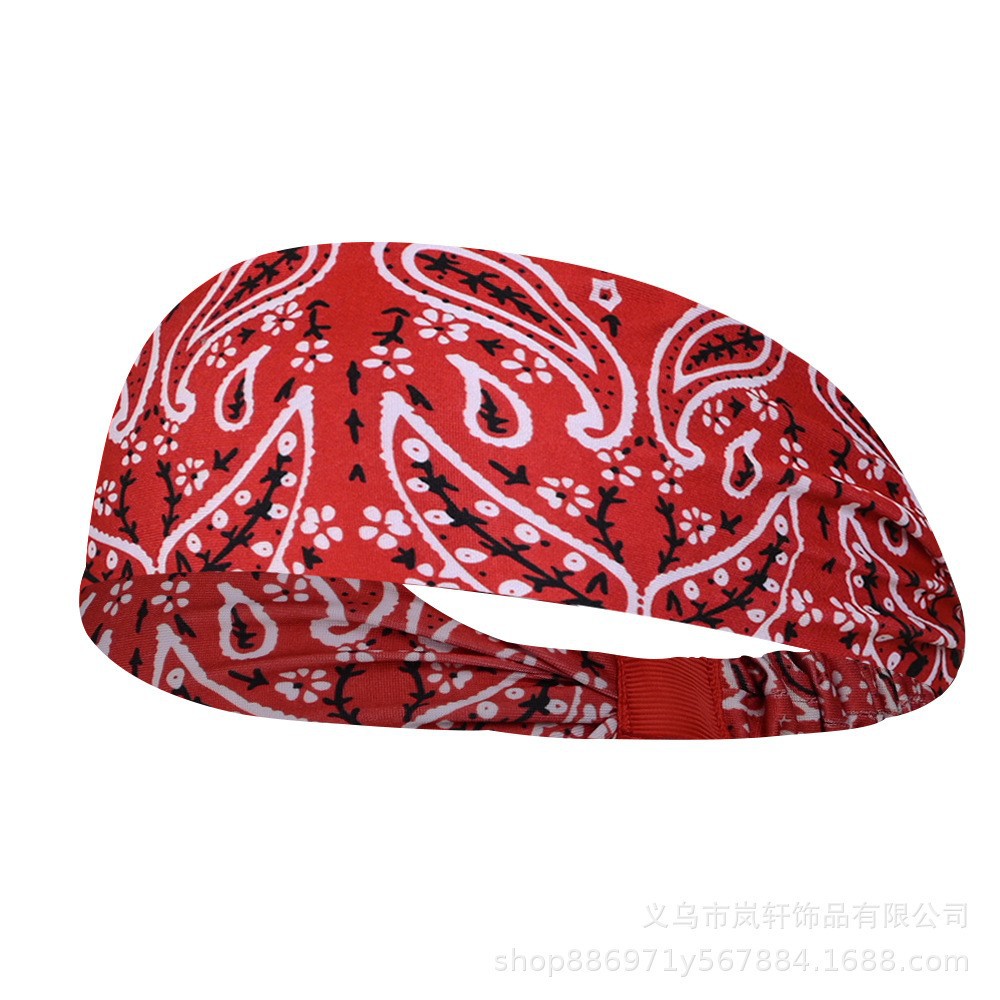 Picture of Sports Sweat-Absorbent Headband Running Fitness Forehead Protector Scarf Headband Headband New Basketball Men and Women Spring and Summer Sports Headband