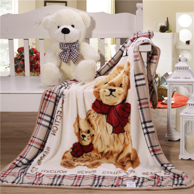 Picture of Children's Blanket Kindergarten Spring and Autumn Baby Coral Fleece Blanket Spring and Summer Single Layer Thin Blanket Office Nap