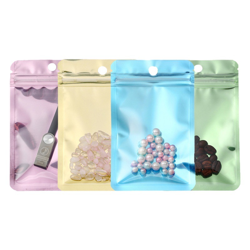 Macaron Self-Sealing Bags, Transparent Nail Polish Packaging Bags, Packaging Materials, High-Value Jewelry Sealing Bags, Transparent Bags
