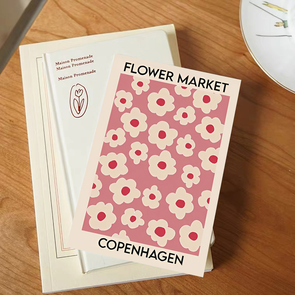 Picture of 15 ins same style flower art cards simple girl heart bedroom dormitory wall decoration Korean style photo