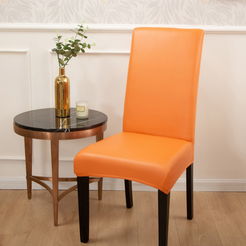 Picture of Cross-border New Solid Color Stretch Leather Seat Cover Amazon wish Dining Chair Office Waterproof and Dustproof Chair Cover