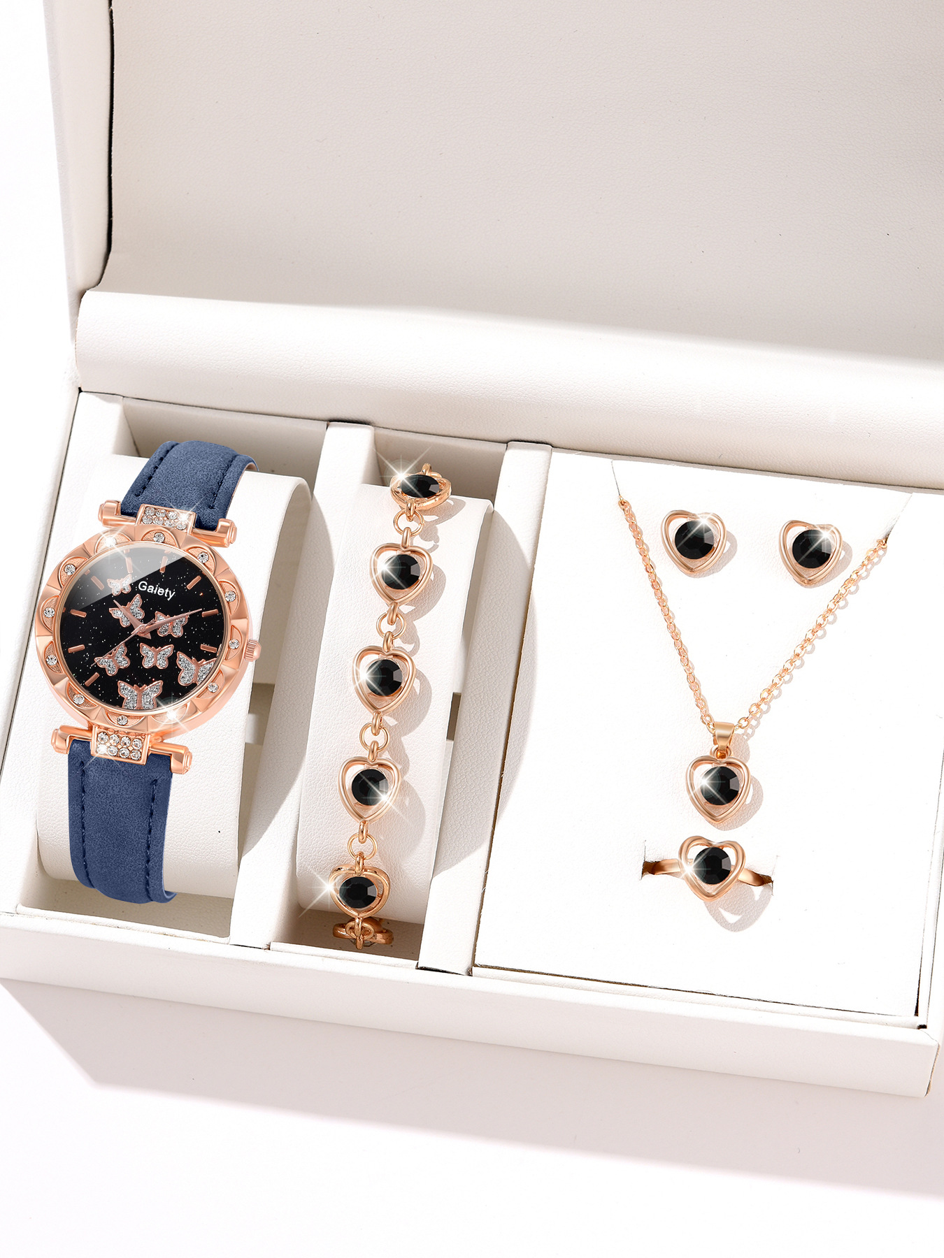Picture of New TikTok Popular Women's Watch Fashion Personality Simple Watch Butterfly Digital Belt Watch Set