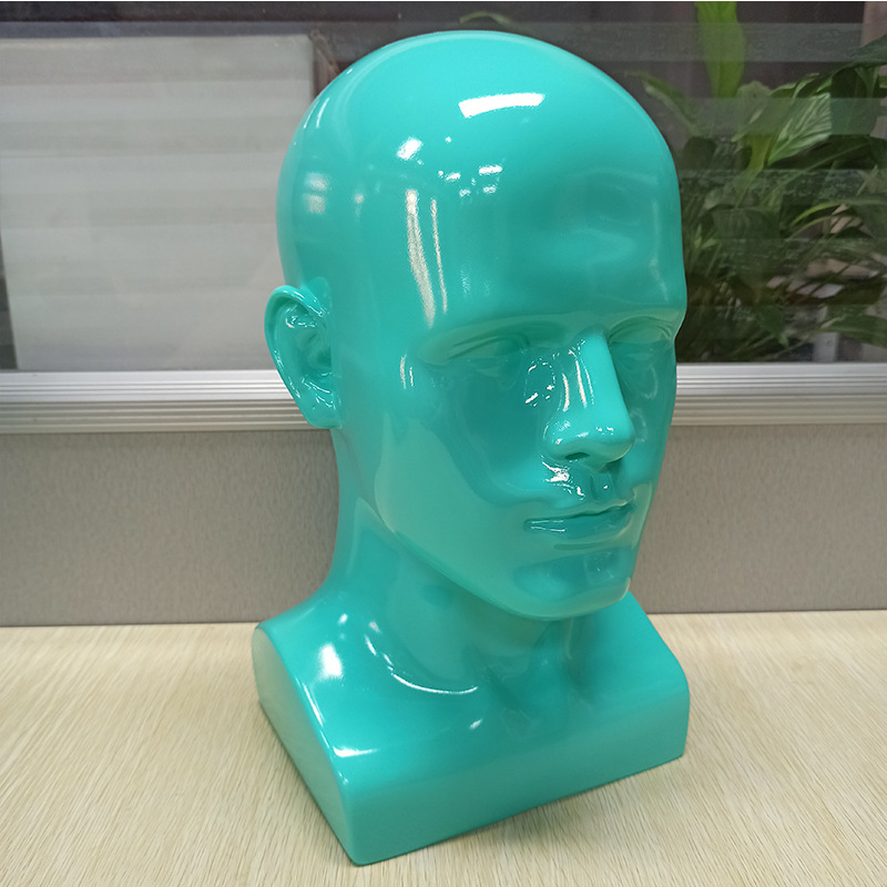 Picture of Wig Model Head Display Hat VR Glasses Men's Dummy Head Shopping Mall Shelf Swimming Goggles Display Model Head Model